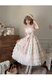 Miss Point Lamb's Flower Basket Tiered JSK(Reservation/3 Colours/Full Payment Without Shipping)